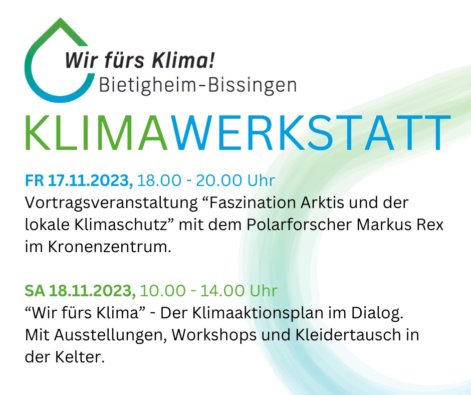 Klimawerkstatt Bietigheim-Bissingen, 17./18.11.2023